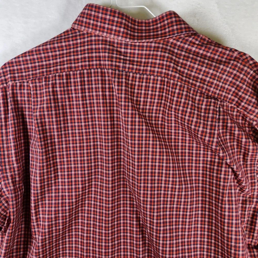 Polo‎ Ralph Lauren Regent Custom Fit Red Plaid Long Sleeve Shirt XXL